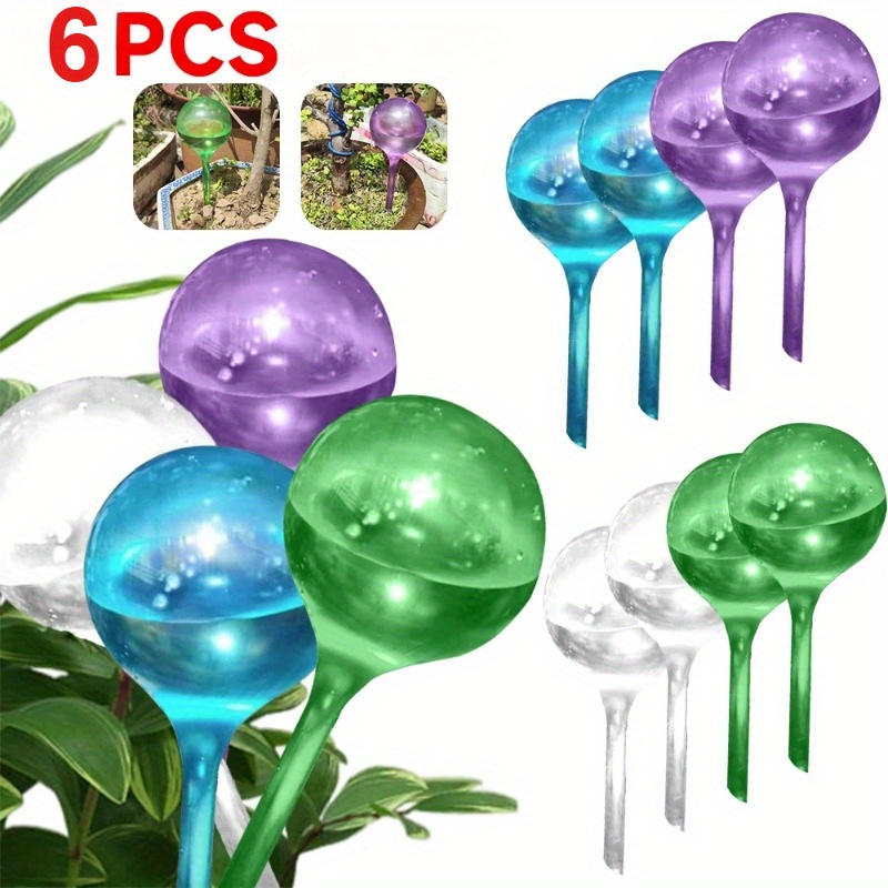 Smart Garden Sprinkler - ลูกบอลรดน้ำต้นไม้ในร่ม 6 ชิ้น ระบบให้น้ำอัตโนมัติสำหรับดอกไม้และพืชในสวน