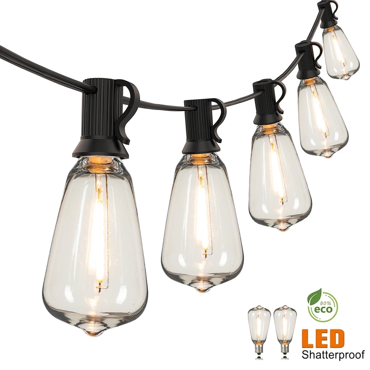 Smart Garden Hub - ST38 String ไฟ Garland กลางแจ้งเชื่อมต่อ Shatterproof