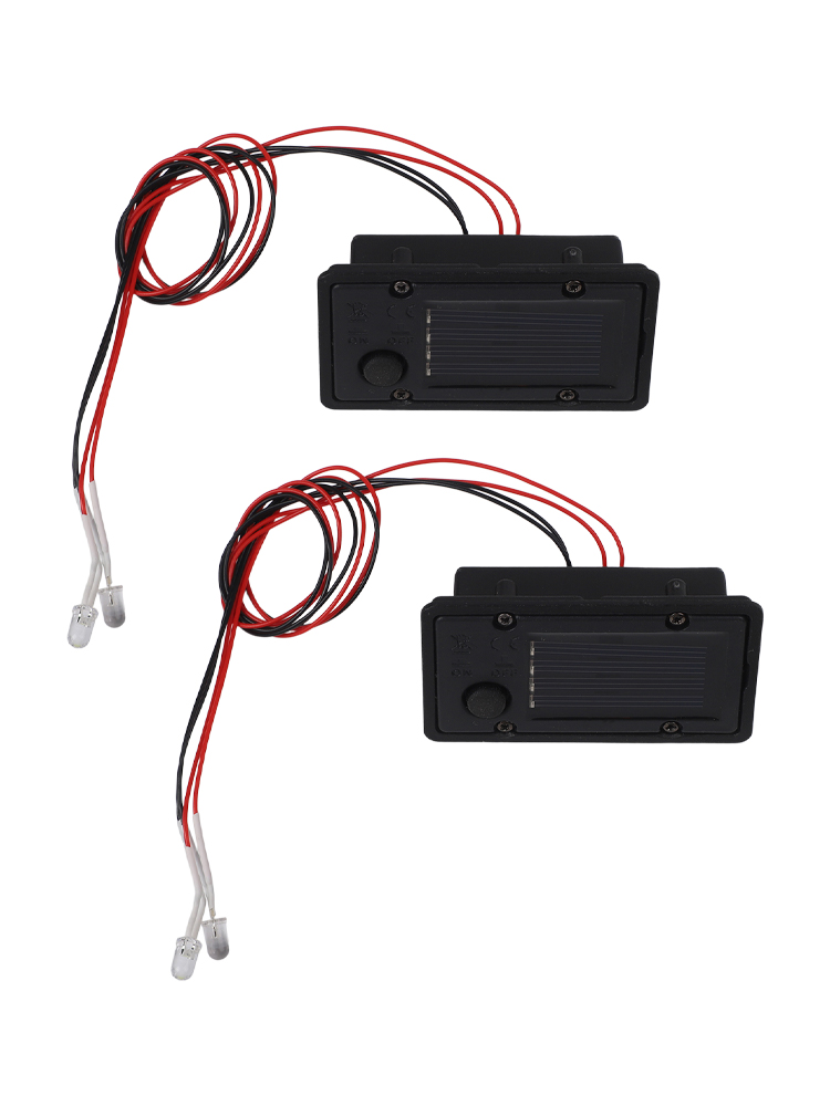 Smart Garden Storage - กล่องไฟพลังงานแสงอาทิตย์ 2 ชิ้น พร้อมหลอดไฟ LED ติดตั้งง่าย