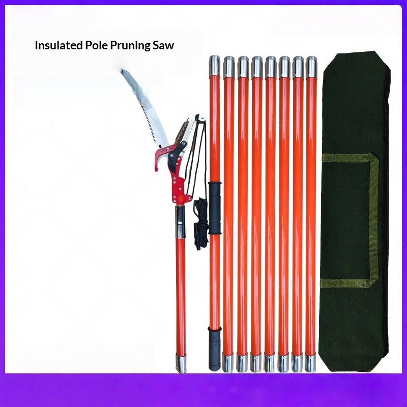 Smart Garden Hub - เลื่อยตัดแต่งกิ่ง, กรรไกรตัดแต่งกิ่งสูง, ไม้ต่อขยายสำหรับตัดแต่งต้นไม้ผลไม้ในสวน 2-8 เมตร, เครื่องมือตัดแต่งกิ่งต้นไม้