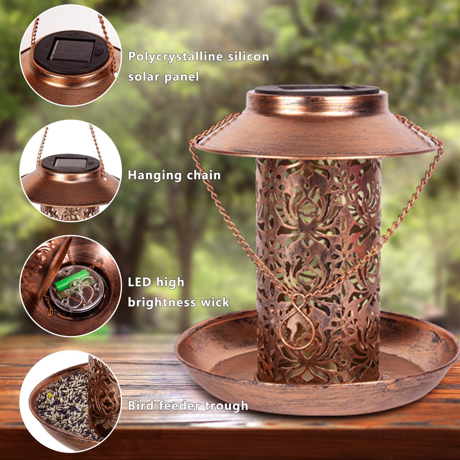 เครื่องให้อาหารนกพลังงานแสงอาท - Smart Garden Ornaments บทวิจารณ์และราคา