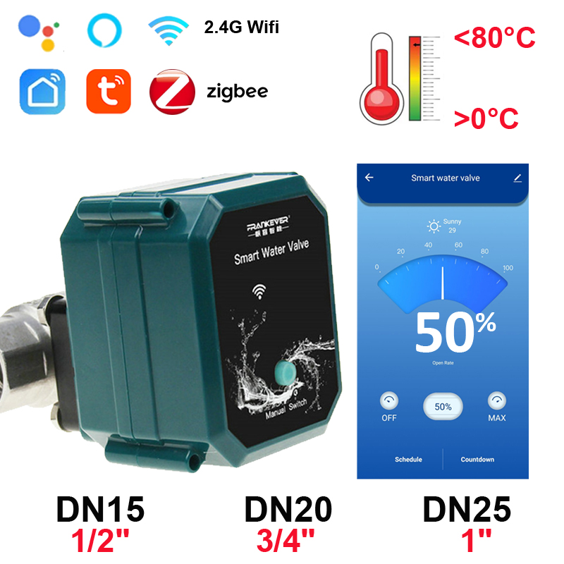 Tuya Wifi วาล์วน้ําปิดอัตราการ - Smart Garden Home Assistant บทวิจารณ์และราคา