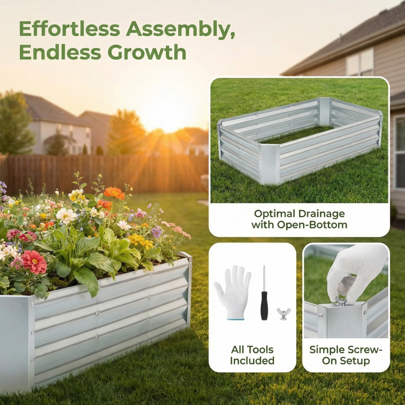 ชุดกระถางปลูกต้นไม้แบบไม่มีก้น - Smart Garden Storage บทวิจารณ์และราคา