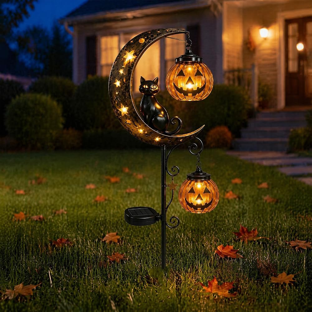 ไฟประดับสวนรูปแมวดำและฟักทองสำ - Smart Garden Ornaments บทวิจารณ์และราคา