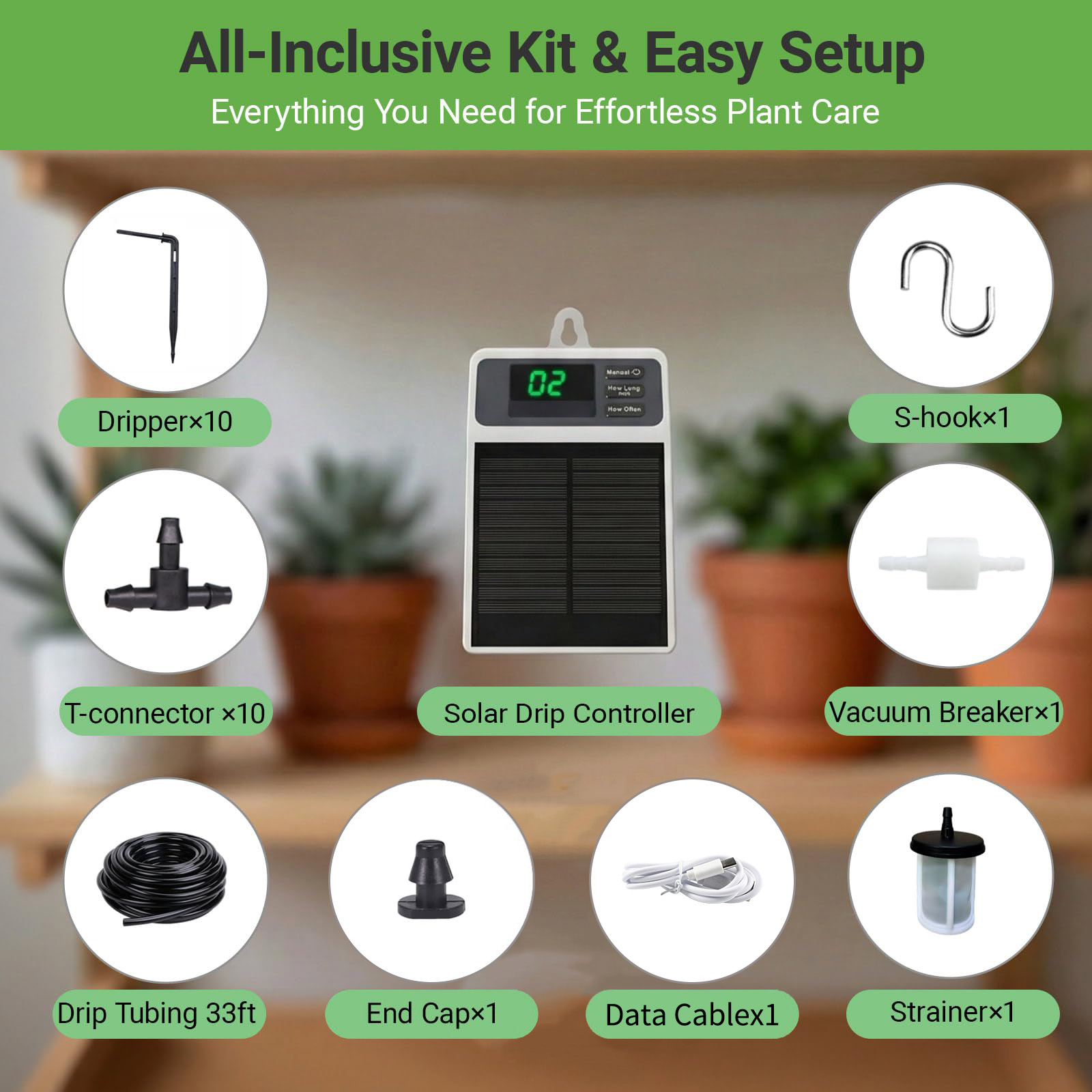 ระบบให้น้ำหยดด้วยพลังงานแสงอาท - Smart Garden Sprinkler บทวิจารณ์และราคา