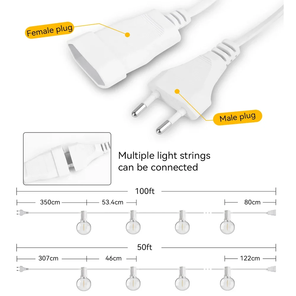 30M 15M Fairy String Light G40 - Smart Garden Hub บทวิจารณ์และราคา