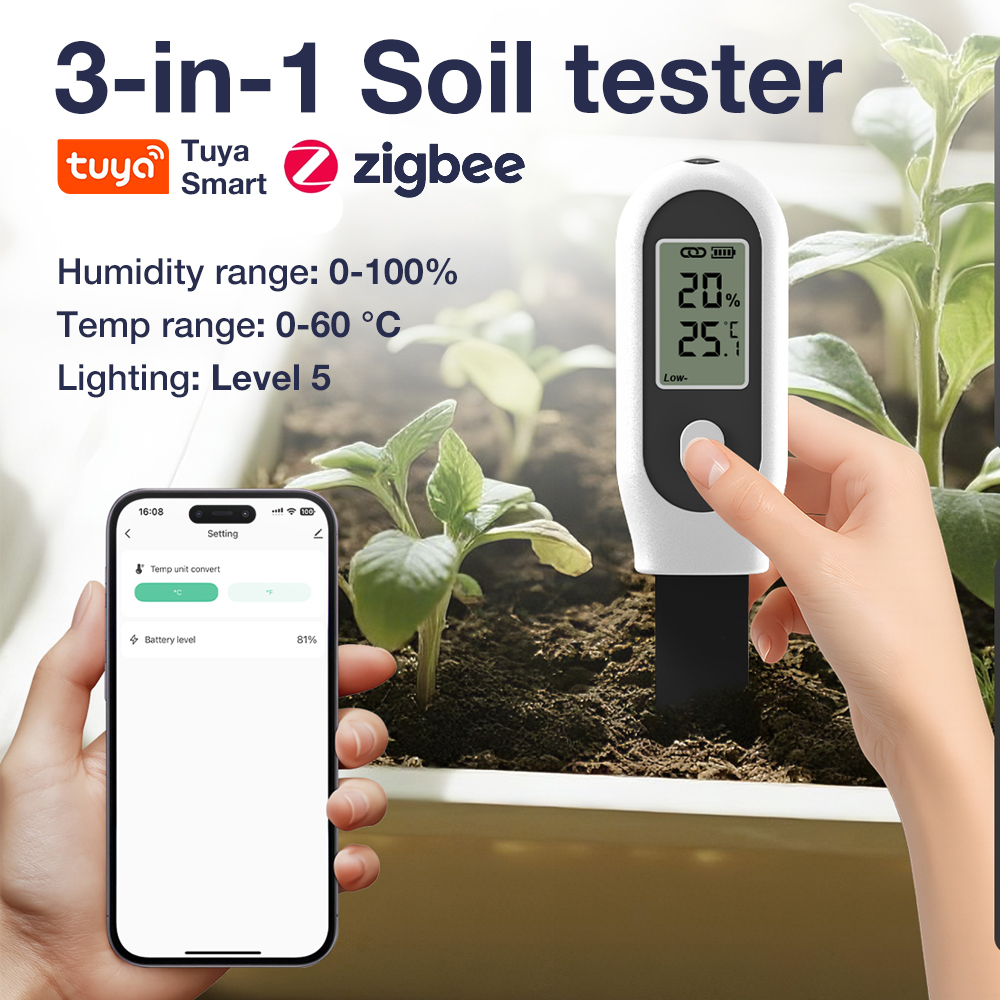 เครื่องวัดความชื้นในดิน อุณหภู - Smart Garden Home Assistant บทวิจารณ์และราคา